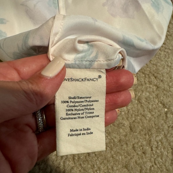 LoveShackFancy floral midi skirt with lace detail - Picture 5 of 5